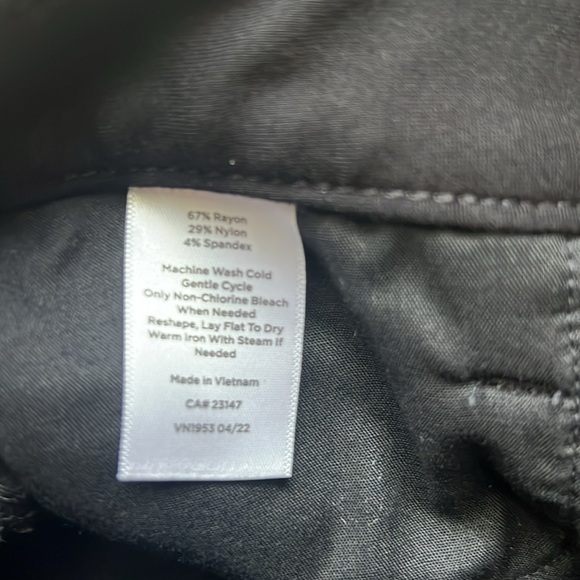 Talbots Soho 5 Pocket Black Jegging- 12P - Picture 7 of 7